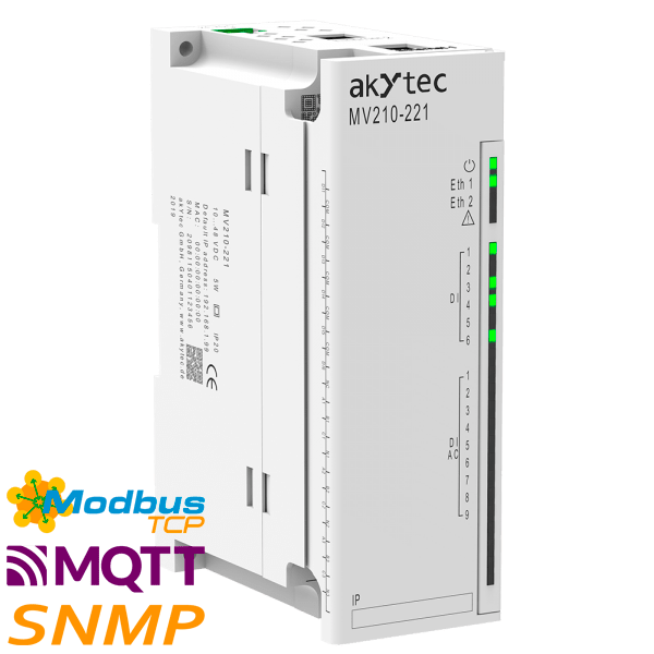 I/O modul MV210-221 - digitální vstupy, 15x DI (NPN, 230VAC), výrobce AkYtec, dodavatel RIA control